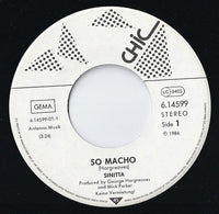 Sinitta : So Macho! (7", Single)