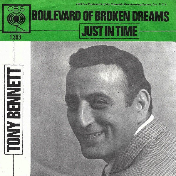Tony Bennett : Boulevard Of Broken Dreams (7", Single)