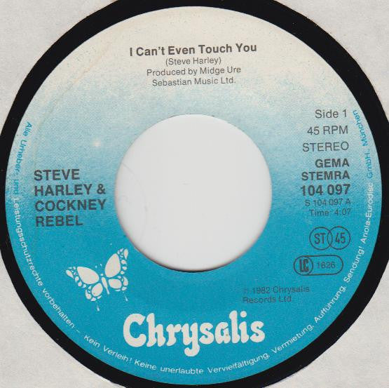 Steve Harley & Cockney Rebel : I Can't Even Touch You (7", Single)