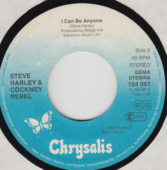 Steve Harley & Cockney Rebel : I Can't Even Touch You (7", Single)