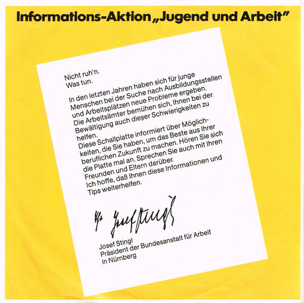 Horst Mand : Nicht Ruh'n. Was Tun. (Flexi, 7", Single)