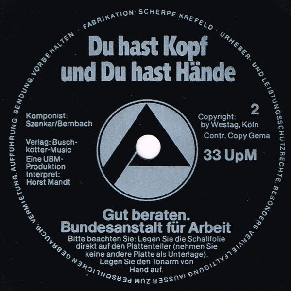 Horst Mand : Nicht Ruh'n. Was Tun. (Flexi, 7", Single)
