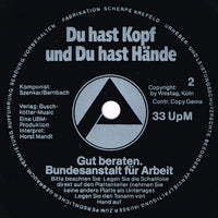 Horst Mand : Nicht Ruh'n. Was Tun. (Flexi, 7", Single)