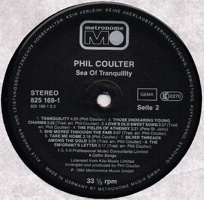 Phil Coulter : Sea Of Tranquility (LP, Album)