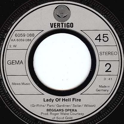 Beggars Opera : Two Timing Woman (7", Single)