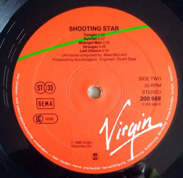 Shooting Star (4) : Shooting Star (LP, Album)