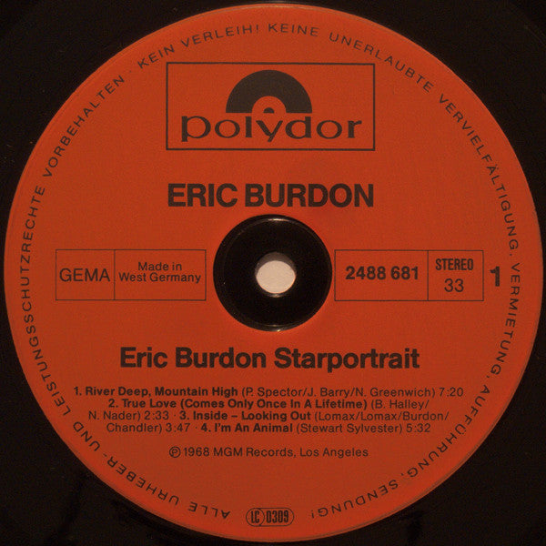 Eric Burdon : Starportrait (2xLP, Comp, RE + Box)