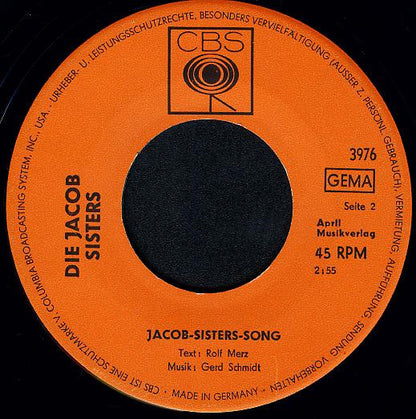 Die Jacob Sisters : So Schnell Geht Die Liebe Vorbei / Jacob-Sisters-Song (7", Single)
