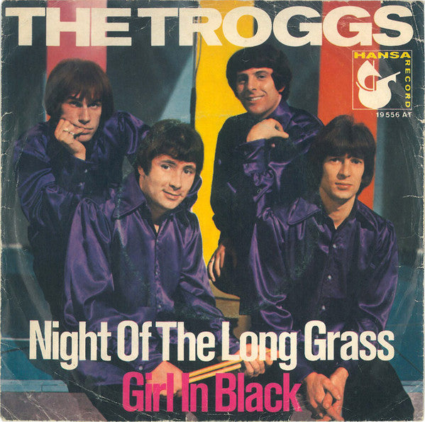 The Troggs : Night Of The Long Grass / Girl In Black (7", Single, Mono)