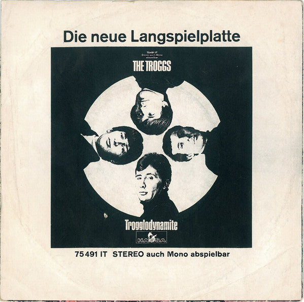 The Troggs : Night Of The Long Grass / Girl In Black (7", Single, Mono)