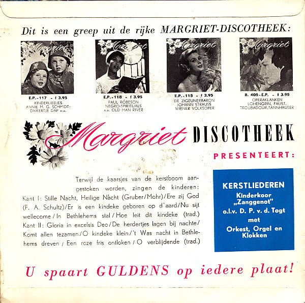 Kinderkoor Zanggenot : Kerstliederen (7", EP)