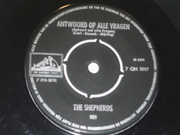 The Shepherds : Dank U / Antwoord Op Alle Vragen (7", Single)