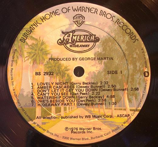 America (2) : Hideaway (LP, Album)