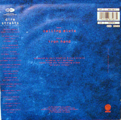 Dire Straits : Calling Elvis (7", Single)