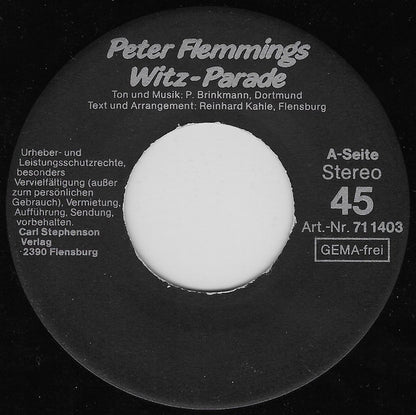 Peter Flemming : Peter Flemmings Witz-Parade (7")
