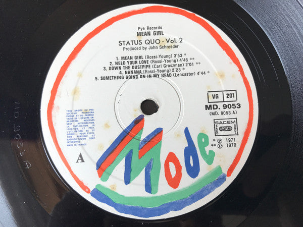 Status Quo : Vol.2 Mean Girl (LP, Comp)