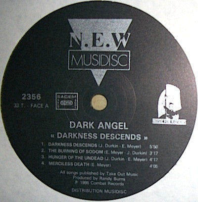 Dark Angel (3) : Darkness Descends (LP, Album)