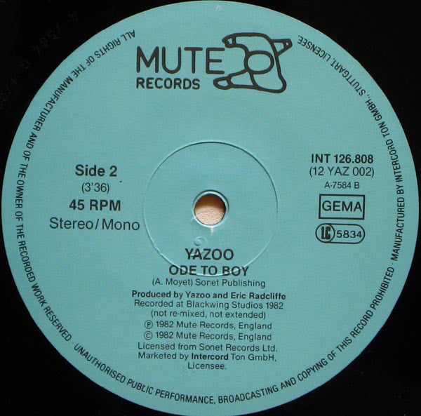 Yazoo : The Other Side Of Love (12", Single)