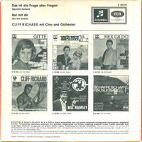 Cliff Richard : Das Ist Die Frage Aller Fragen / Nur Mit Dir (7", Single, Mono)