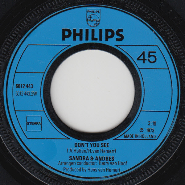 Sandra & Andres : You Believed / Don't You See (7", Single)