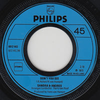 Sandra & Andres : You Believed / Don't You See (7", Single)