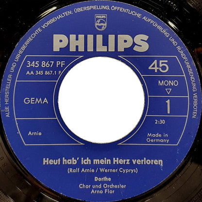 Dorthe* : Heut Hab Ich Mein Herz Verloren / Sowas Kann Man Nicht Vergessen (7", Single, Mono)