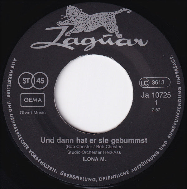 Ilona M.* : Und Dann Hat Er Sie Gebummst / Ein Bis'chen Na Na Na (7", Single)