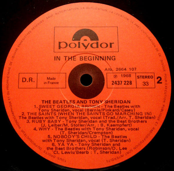 The Beatles : The Beatles First (2xLP, Comp, RE)