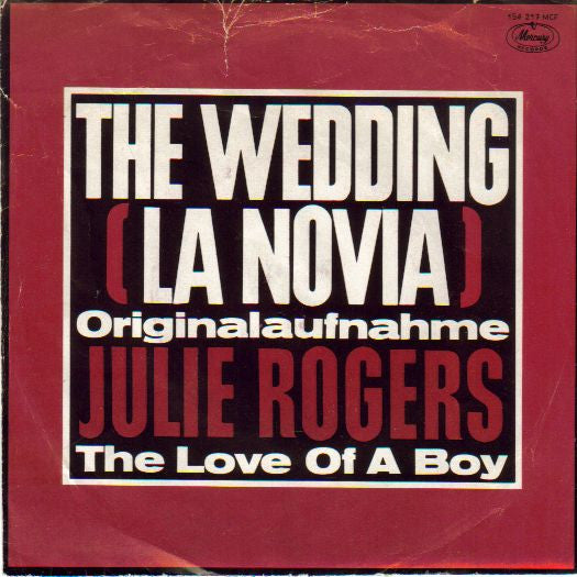 Julie Rogers : The Wedding (7", Single, Mono)