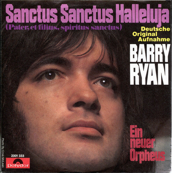 Barry Ryan : Sanctus Sanctus Halleluja (Pater, Et Filius, Spiritus Sanctus) (7", Single)
