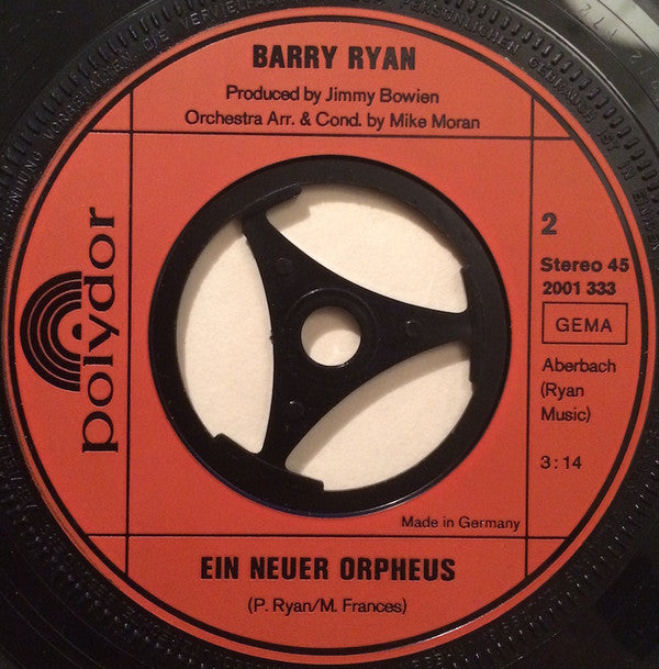 Barry Ryan : Sanctus Sanctus Halleluja (Pater, Et Filius, Spiritus Sanctus) (7", Single)