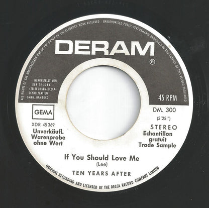 Ten Years After : Love Like A Man (7", Single, Promo)