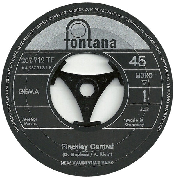 The New Vaudeville Band : Finchley Central (7", Single, Mono)