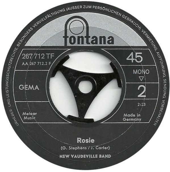 The New Vaudeville Band : Finchley Central (7", Single, Mono)