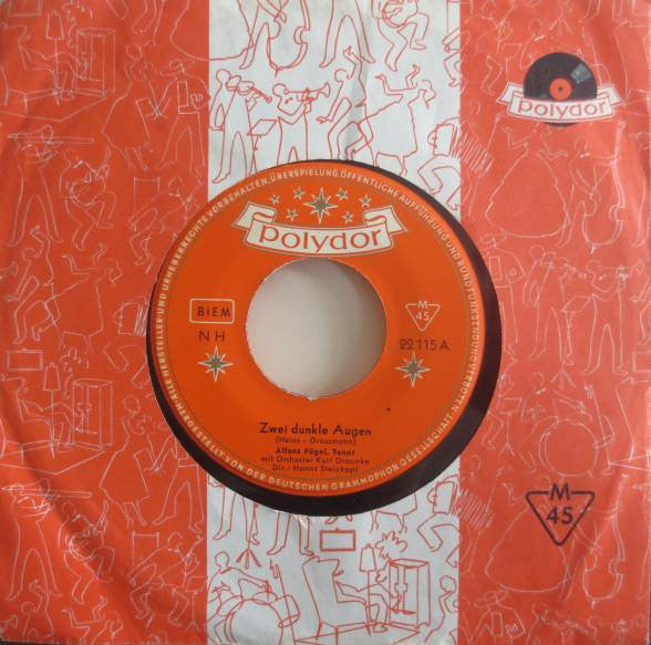 Alfons Fügel : Zwei Dunkle Augen / Der Rattenfänger (7", Single, Mono, RE)