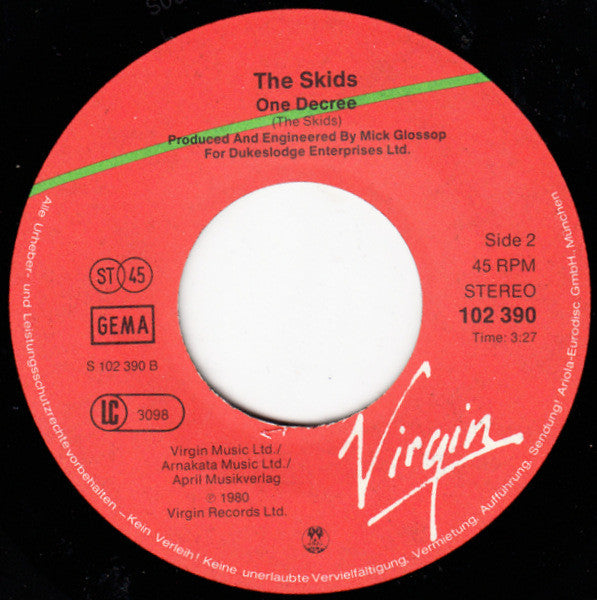 Skids : Circus Games (7", Single)