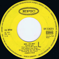 Charlie Rich : I Love My Friend (7", Single)