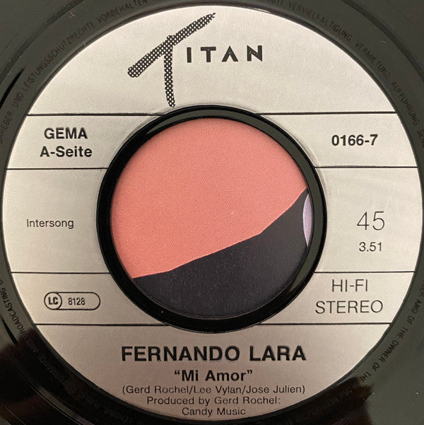 Fernando Lara : Mi Amor (7", Single)