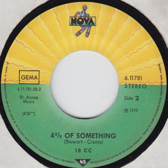 10cc : Waterfall (7", Single)