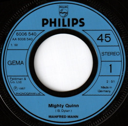 Manfred Mann : Mighty Quinn / Fox On The Run (7", Single)