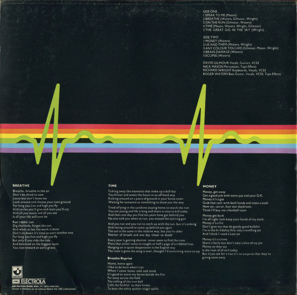 Pink Floyd : The Dark Side Of The Moon (LP, Album, Lam)