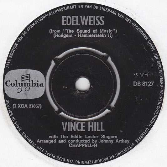 Vince Hill : Edelweiss (7", Single)