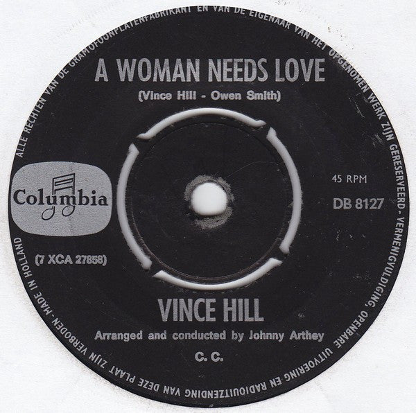 Vince Hill : Edelweiss (7", Single)