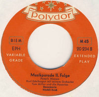 Peter Alexander, Peter Hinnen : Musikparade II. Folge (7", EP)