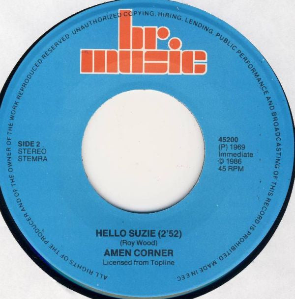 Amen Corner : Bend Me Shape Me / Hello Suzie (7", Single)