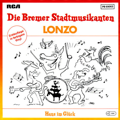 Lonzo* : Die Bremer Stadtmusikanten (7", Single, Red)