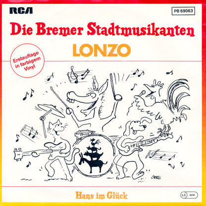 Lonzo* : Die Bremer Stadtmusikanten (7", Single, Red)