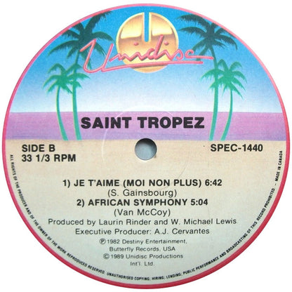 Steve Allen / Saint Tropez : Letter From My Heart / Je T'Aime (Moi Non Plus) / African Symphony (12")