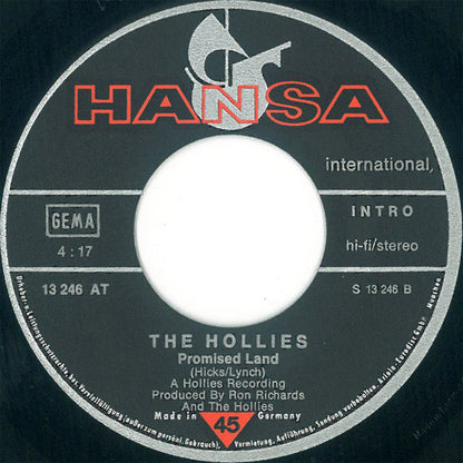 The Hollies : Long Dark Road (7", Single)