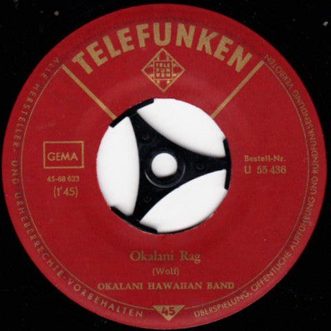 Okalani Hawaiian Band : La Mer D'Hawaii / Okalani Rag (7", Single)